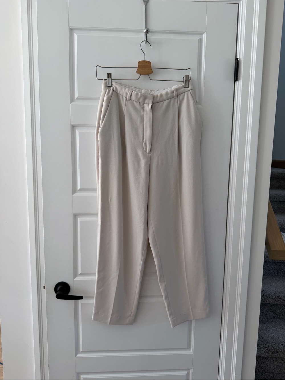 Wilfred Cream High-Waist Tailored Trousers